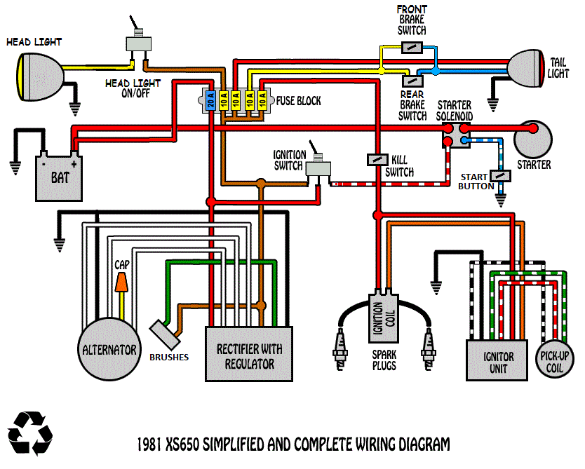 some wiring diagrams | Page 39 | Yamaha XS650 Forum