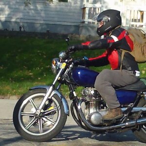 1979 xs 650 with blue ghost flame tank