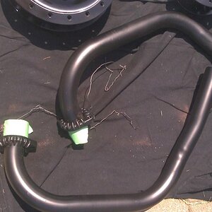 headers painted with high heat flat black
