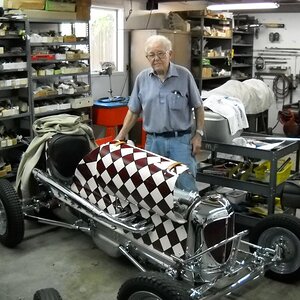 A friend of mine, Bill Jones, legendary Indy car mechanic and Offenshauser engine builder. Now he is a Porsche restoration guru and midget car builder