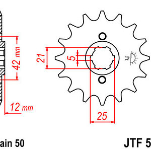 xs400front sprocket