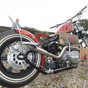 My XS650 won Best Custom and Best in Show at the Autumn Homegrown Custom Show Oct 5th 2013 at The Neptune Pub. Dymchurch. Kent. UK.