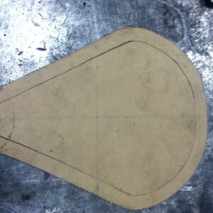 Cardboard template for solo seat pans