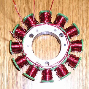 Converted a single-phase rotor into a 3-phase rotor for my PMA