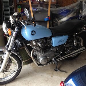'77 XS650, picked up in January '14