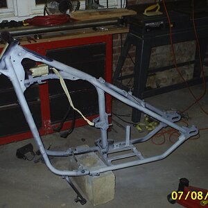 getting frame ready for paint