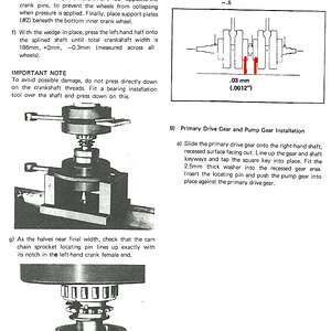 EarlyXS Crank Service page 62

Annotated to show proper V-block positioning