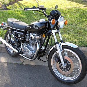 XS650D
Purchased off Dan Ruesch Accessory Product Planner  Yamaha USA.
Rides and looks Brand New.