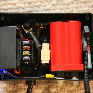 Electrical Wiring (Lithium Battery, 4-Channel Remote Control, Starter Solenoid and 4-Gang Fuse Box