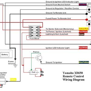 Yamaha XS650 Remote Control Wiring Diagram