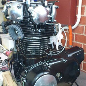 Engine cleaned, painted, polished and rebuilt - new Pamco and PMA installed