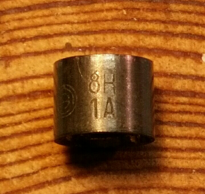 71 BS38 ThrBush06
Bushing part number.  Either 8H 1A, or 8K 1A.
10mm OD, 8mm ID, 8mm long.