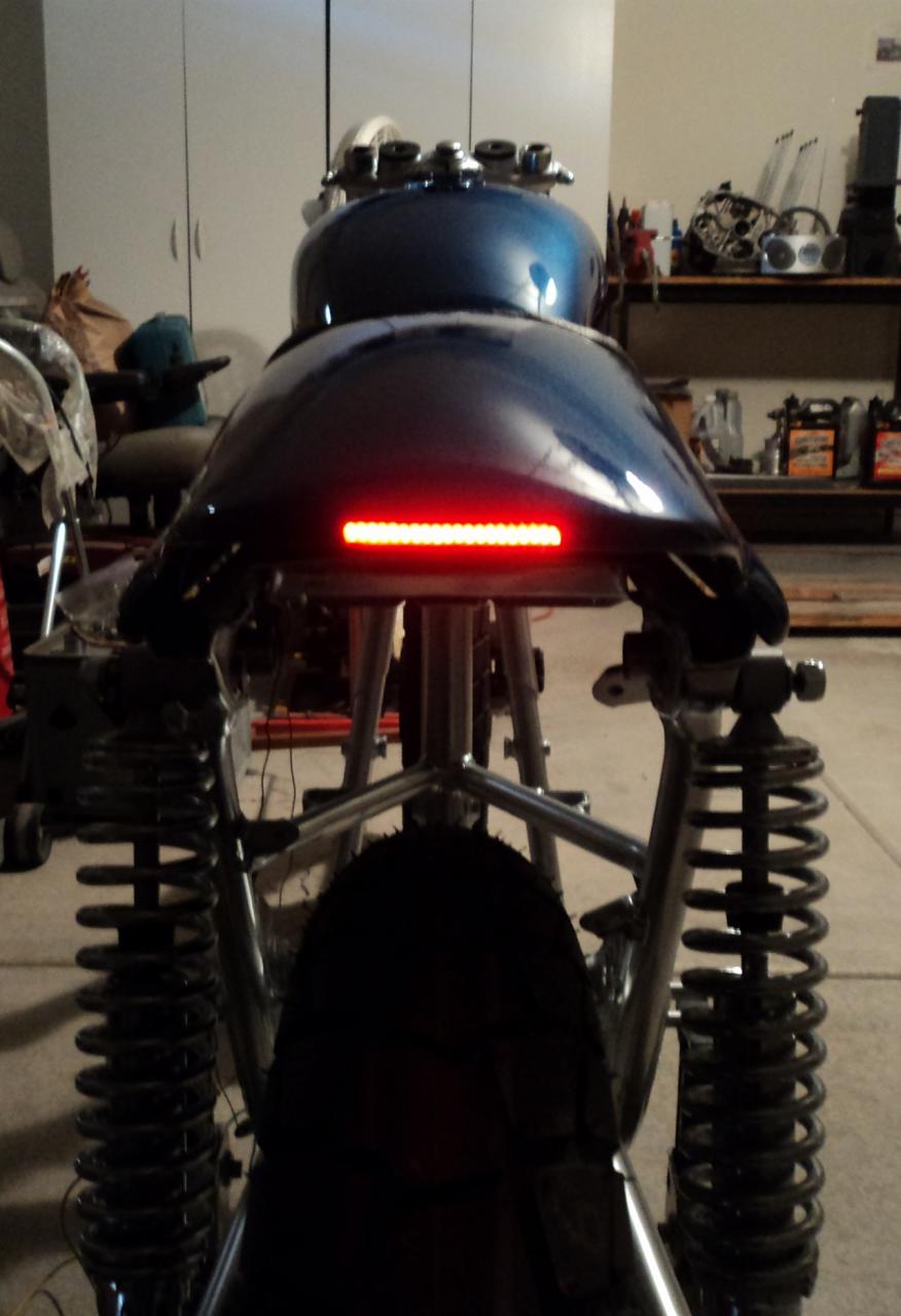 Frenched-in LED tail light