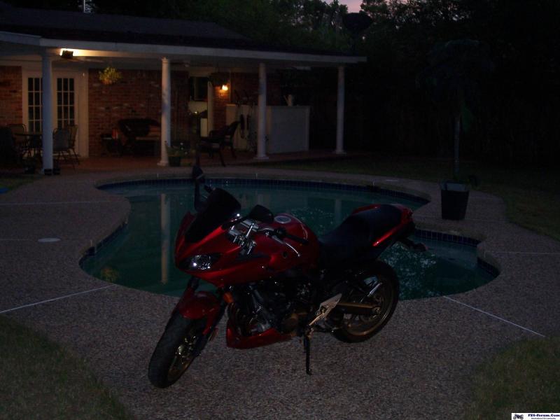 Southern Oasis.....my back yard and my 07 fz6