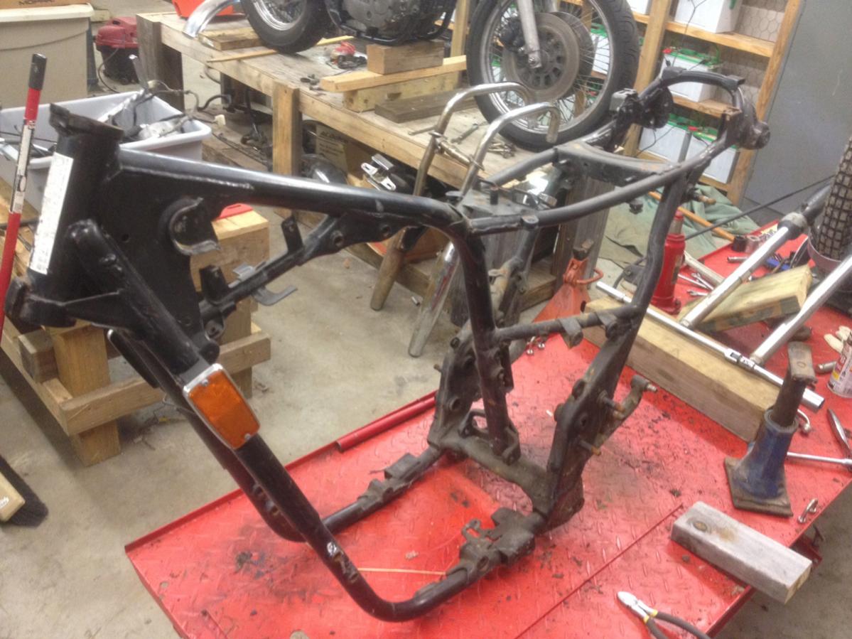 Uncut xs650 frame. Numbers removed and used on custom project. Manufactured in 8/81. $50