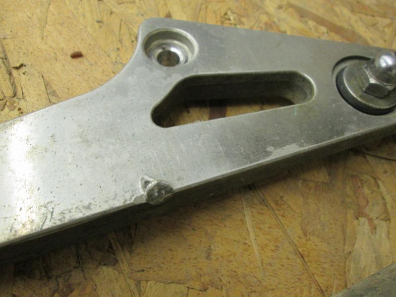 xs1100 peg brackets with passenger pegs. $10 plus shipping. Left side bracket has small gouge.