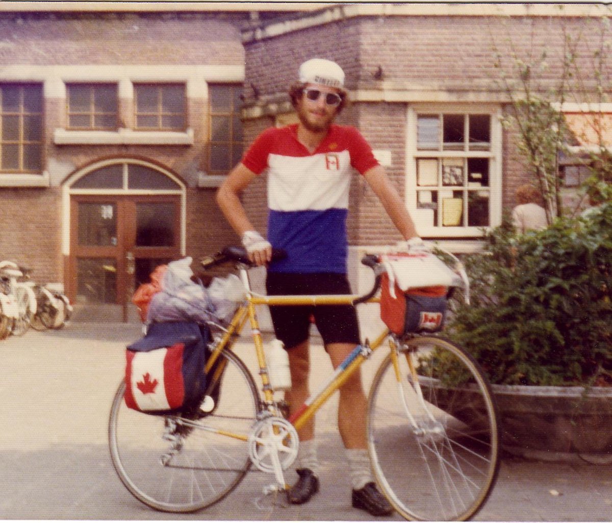 14. Peter on Bicycle Trip in Holland - 1976.JPG