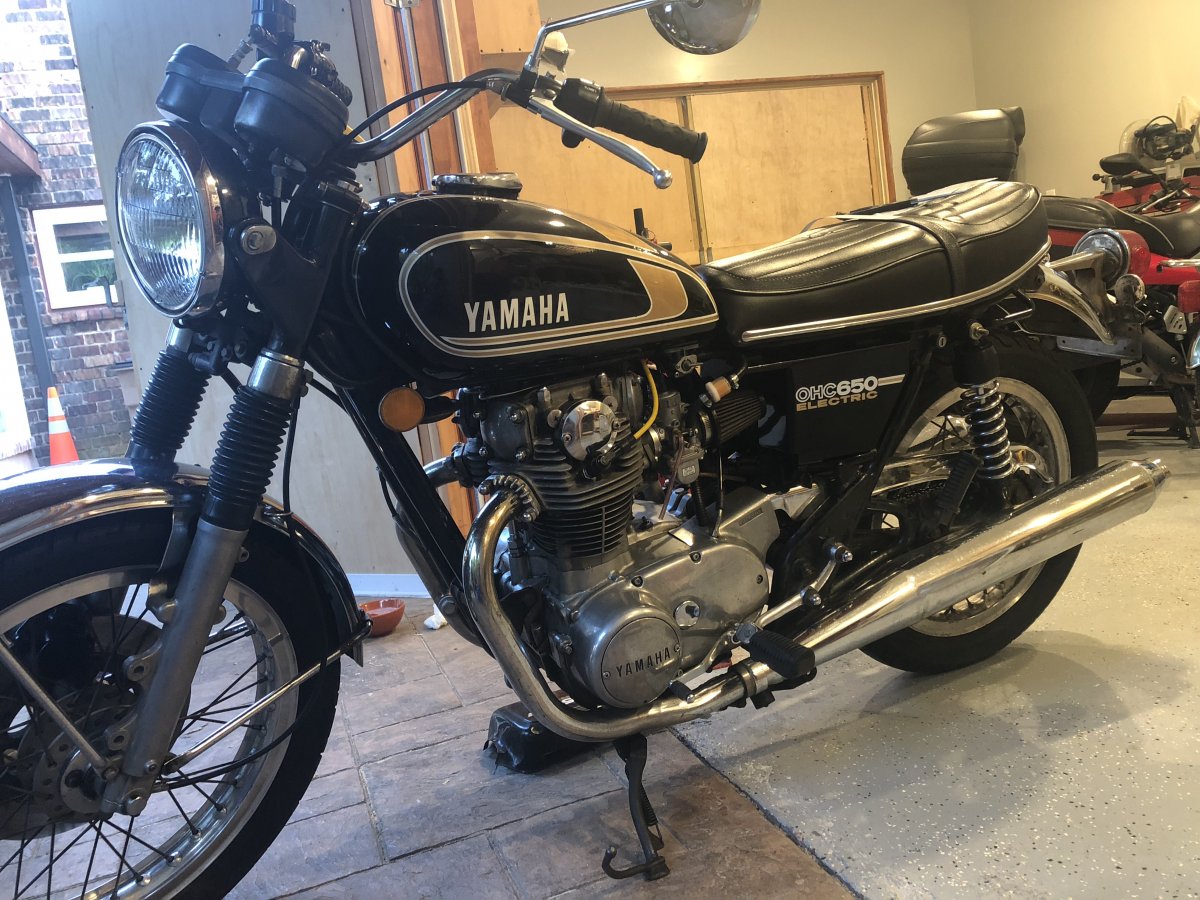 YAMAHA 1975 XS650 SIDE COVER DECALS GRAPHICS LIKE NOS 