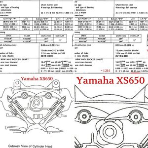 XS650 Valve Train Geometry