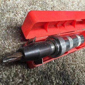 IMG 89- You better get one of these hand held impact screwdrivers, if you want to remove those 40 year old #3 J.I.S. screws!