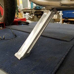 Aluminum Side Stand with internal spring