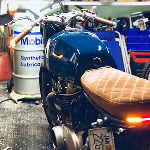XS650 'Virgin' LED tail strip and bar end blinkers
