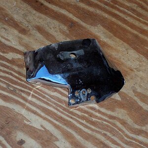 100 1354 - This is the chunk of damaged rear fender that I removed in the bobbing effort.