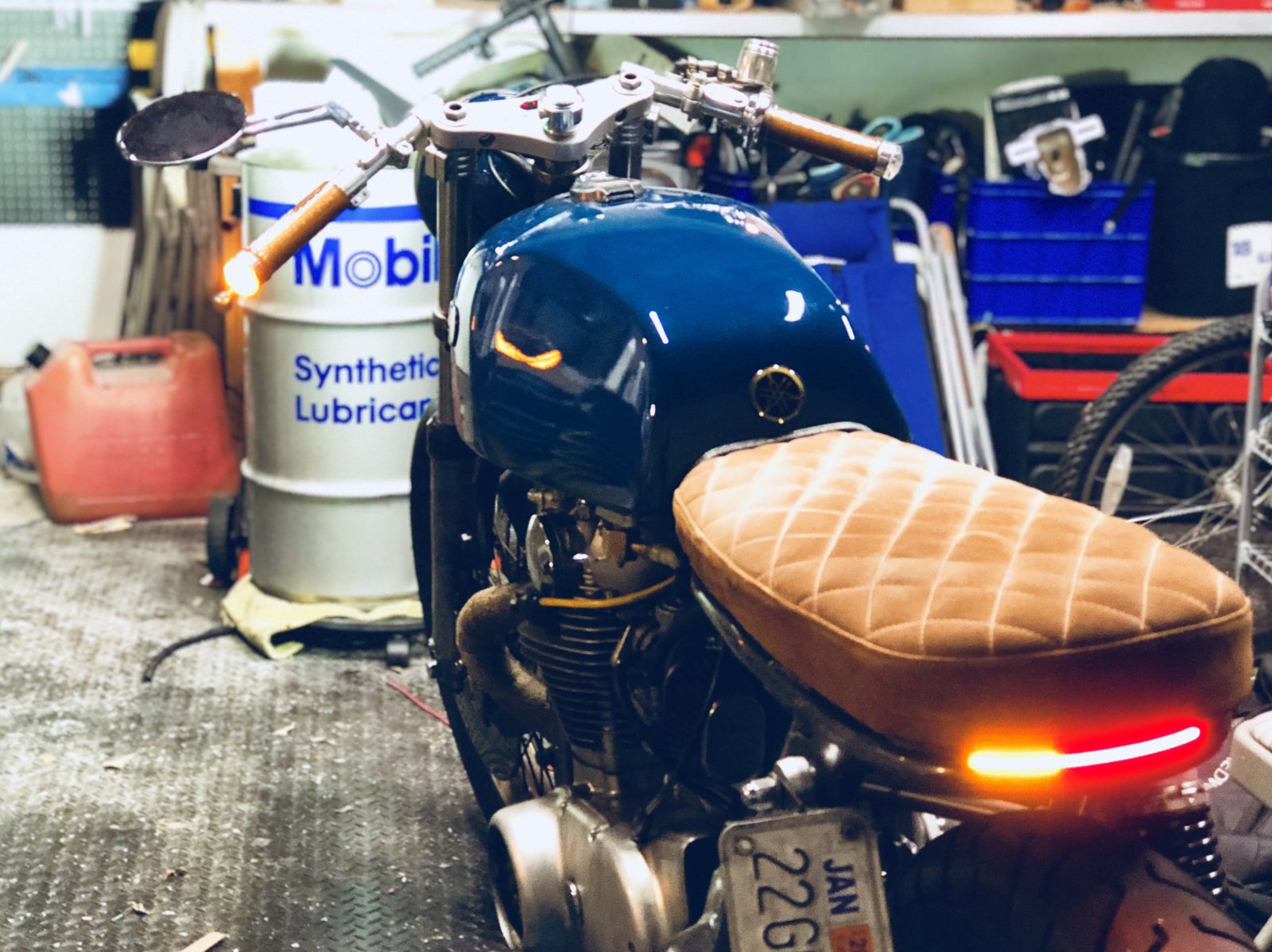 XS650 'Virgin' LED tail strip and bar end blinkers
